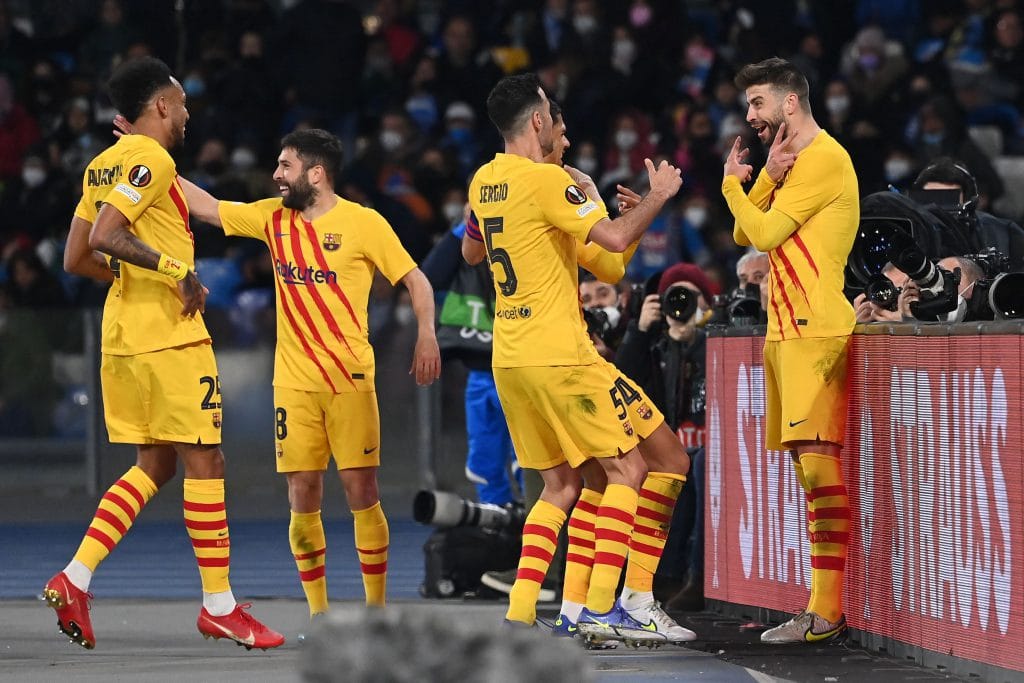 ไฮไลท์ฟุตบอล Napoli vs Barcelona (24-02-22)