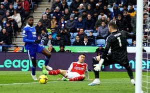 มาร์ติเนลลี่ซัดชัยพาอาร์เซน่อลเฉือนเลสเตอร์ 1-0 ทิ้งห่างซิตี้ 5 เเต้ม